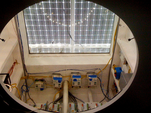 Via Flickr. The inner-workings of Virgina Tech's entry into the Solar Decathlon.