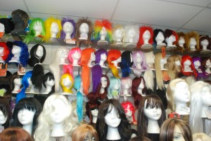 Dorothy's Wall of Wigs | Photo by Nicole Cousins