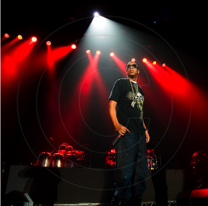 Jay-Z performs live in Scotland in 2008.