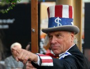 Charles Rangel (and this random Uncle Sam protestor) want you! From flickr user tinou bao