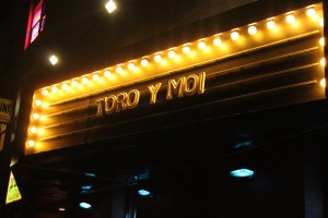 Toro Y Moi on the Paradise marquee | photo by Joel Khan