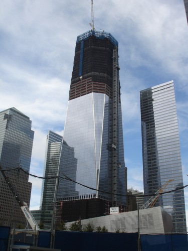 The Freedom Tower, as it stood in August of this year.