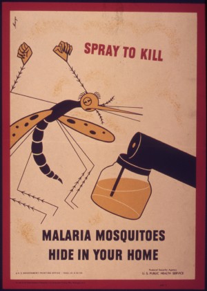 Malaria Ad in WWII Era