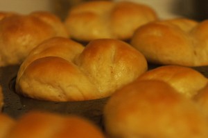 Buttery bread rolls