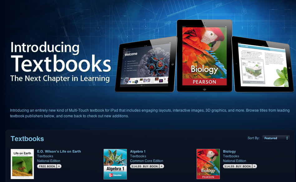 iTunes textbooks