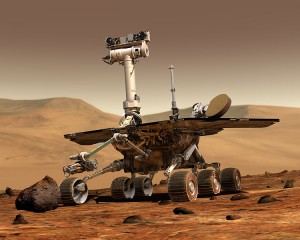 Mars Rover Artist Drawing