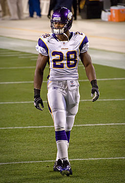 2012 NFL MVP Adrian Peterson | Photo courtesy of Mike Morbeck via Wiki Commons