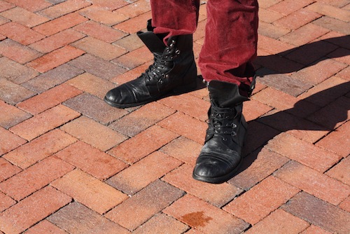 A good pair of black leather boots will never not be the right choice. Photo by Sharon Weissburg.