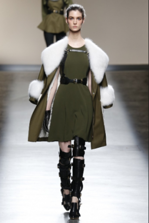 A tailored warrior at Prabal Gurung. Photo via style.com.