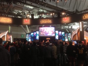 The League of Legends booth was packed for most of the convention - photo by Burk Smyth