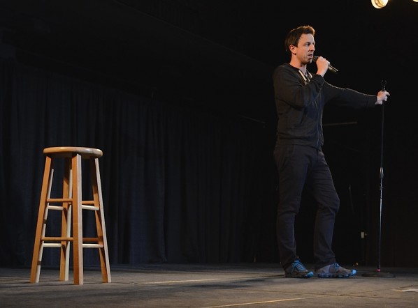 Seth Meyers performs stand-up Friday to over 1000 BU students. | Photo by Cecilia Weddell