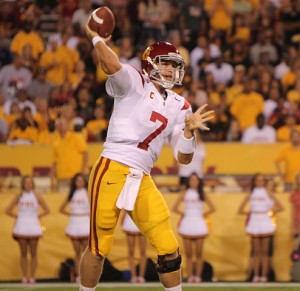 USC Quarterback Matt Barkley | Photo courtesy of  flickr user Neon Tommy via wiki commons