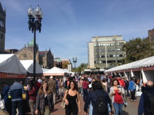 One of the rows of booths present at Copley. 