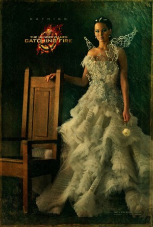 Katniss Everdeen dazzles in her over-the-top wedding gown | Photo courtesy of Lionsgate Entertainment