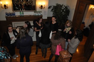 Students mingle at the Casa Italiana | Photo by Eden Weinberg