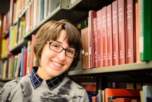 Kailey Miller (CAS 16'), a student who identifies herself as a low socioeconomic, first-generation student | photo by Yu-Ching Chang