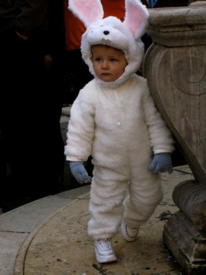 Kids are a part of the festivities, too... like this adorable youngster. Photo by Sharon Weissburg.