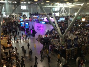 A section of the 2014 PAX East show floor. Photo courtesy of Andrew Evans. 