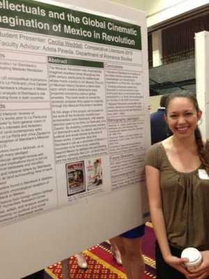 Cecilia Weddell presents her study on Mexican Revolution films | Photo courtesy of Beth St. John