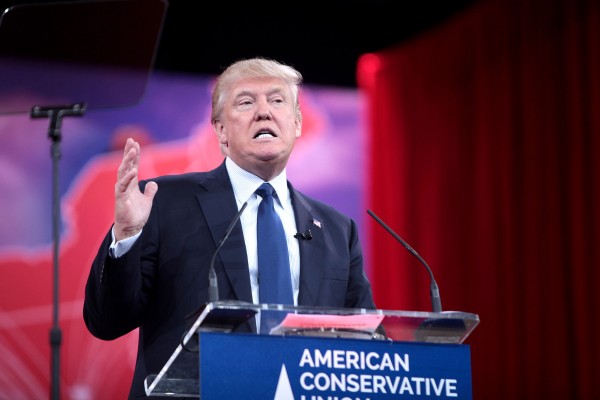 Donald Trump speaking at the American Conservative Union's 2015 Political Action Conference in Washington, DC on February 27, 2015. | Photo by Gage Skidmore under CC License