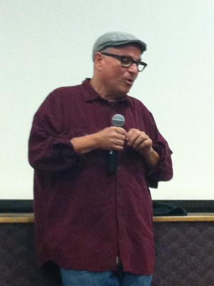 Filmmaker Bobcat Goldthwait answers audience questions after the screening of his film 'Willow Creek' | Photo by Thomas Pelkey