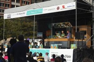 Chefs from around New England demonstrate at the Fest's main stage - Photo by Hanna Klein