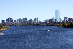 Boston served as a gorgeous backdrop as boats speckled the Charles River - Photo by Hanna Klein