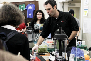 Everything from food to blenders were found at the Boston Vegetarian Food Festival. | Photo by Katy Meyer.
