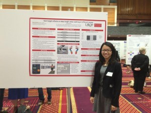 Nicole Wo presents her research on walking based on foot arch heights | Photo courtesy of Andrea Van Grisven