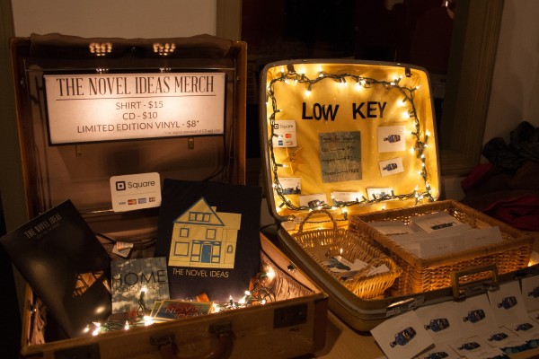 Christmas lights around the merchandise. | Photo by Kylie Obermeier.